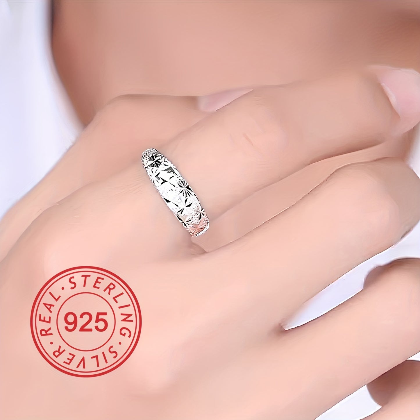 925 pure silver ring, adjustable ring size