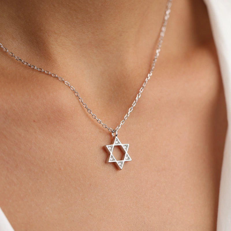 שרשרת כסף מגן דוד