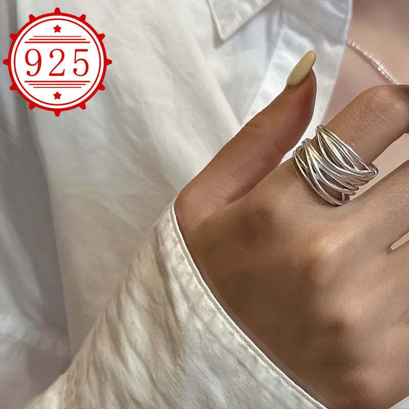 925 silver ring open ring