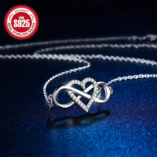 925 Silver Love Heart Pendant Necklace