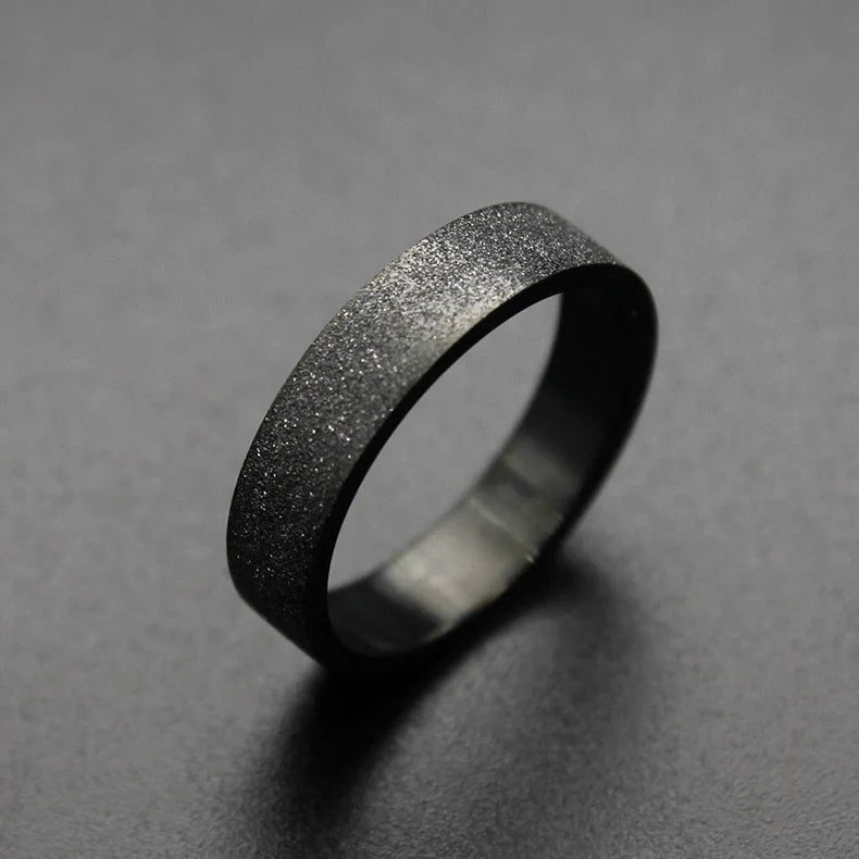 European style black ring 