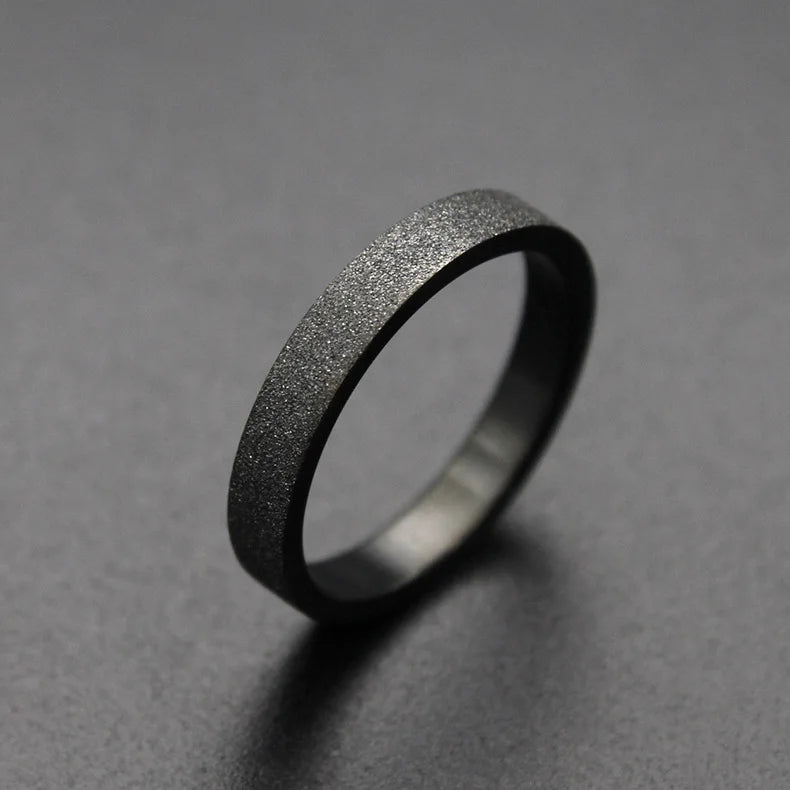 European style black ring 