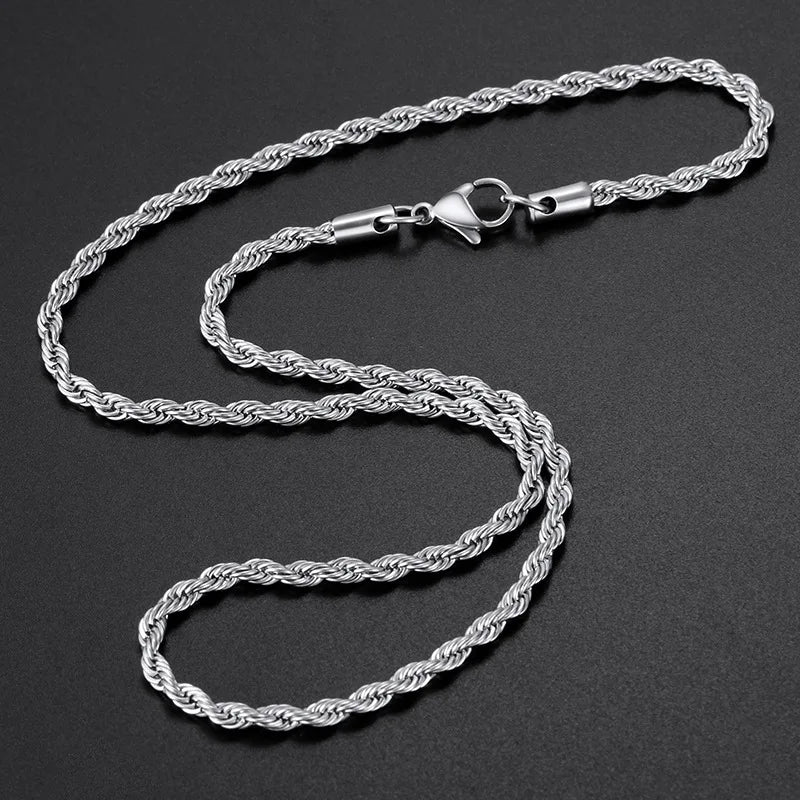 Dubai silver necklace