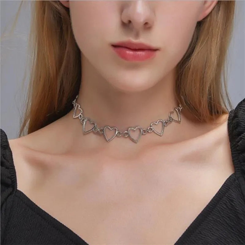 Heart Choker Necklace 