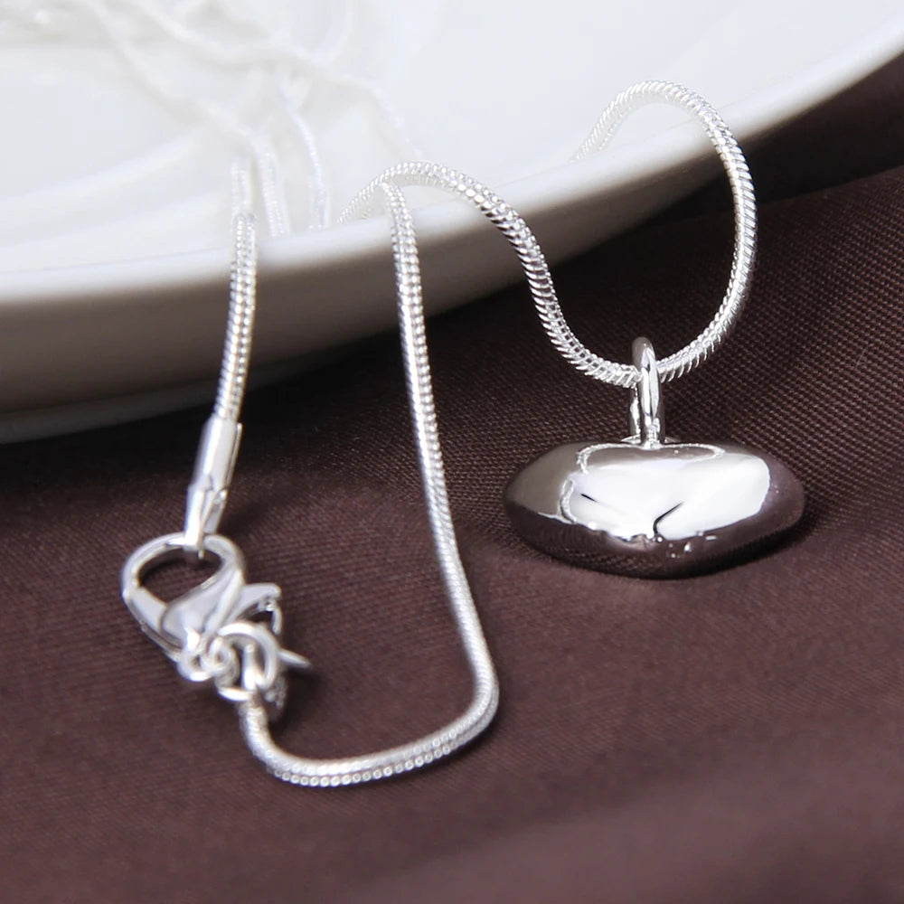 925 silver heart necklace 