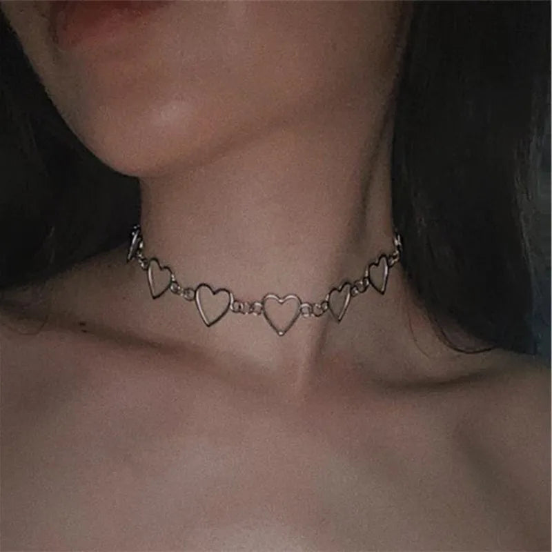 Heart Choker Necklace 