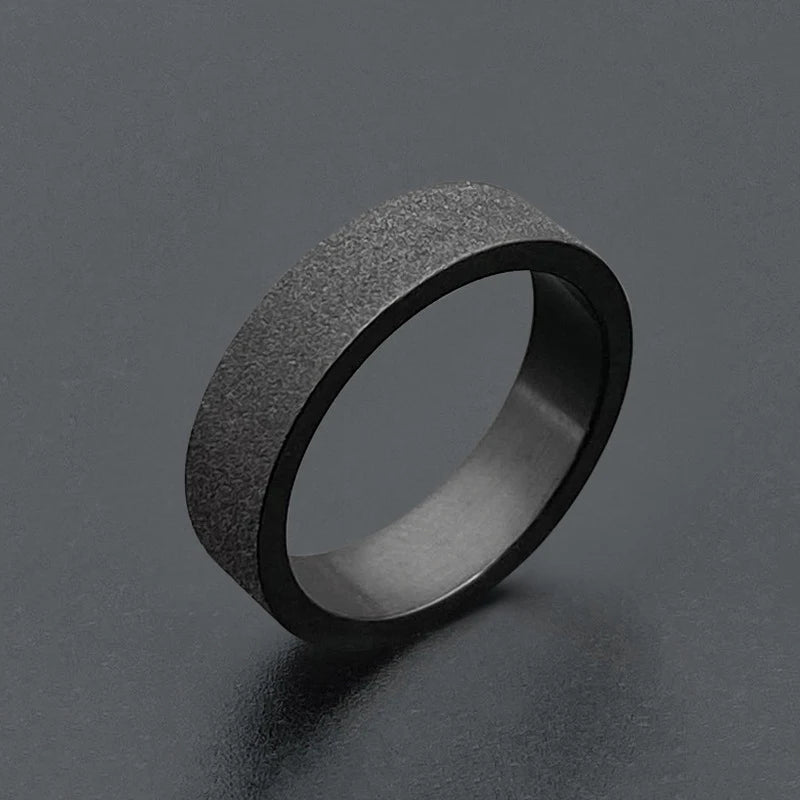 European style black ring 