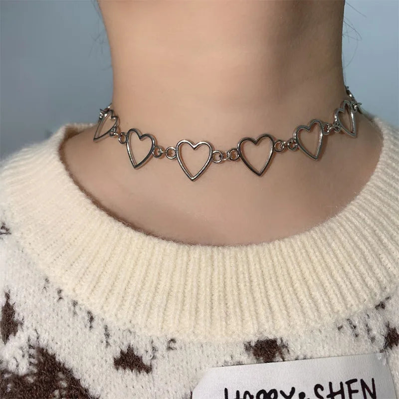 Heart Choker Necklace 