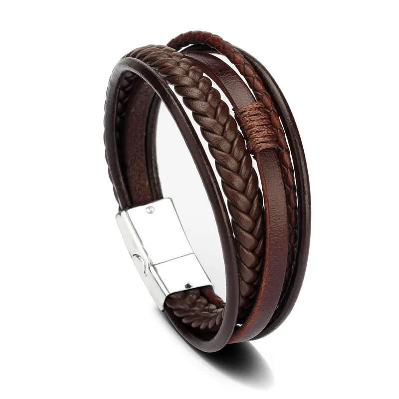 Trendy Multilayer Leather Bracelet 