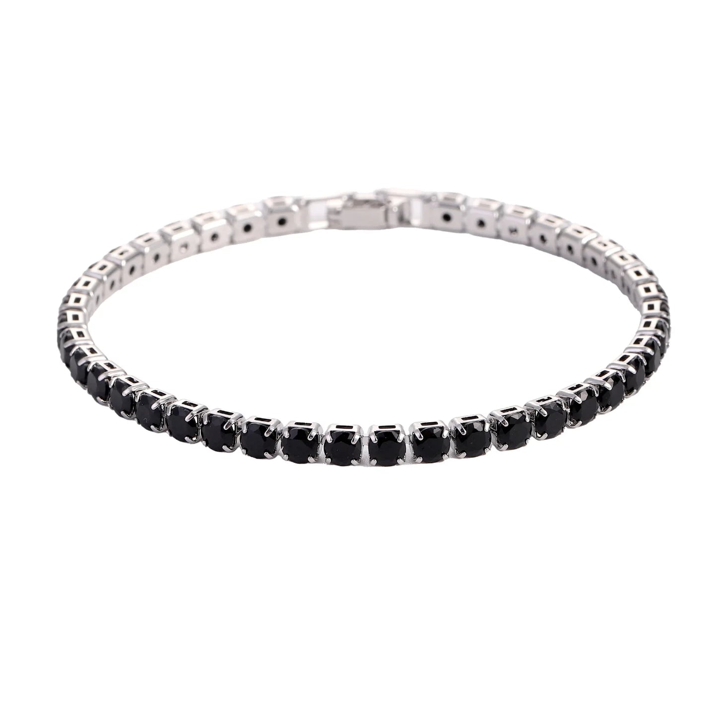 Silver zircon bracelet 