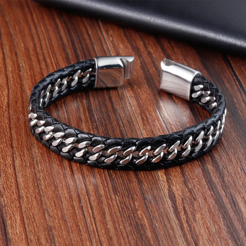 New Ireland Men's Leather Bracelet