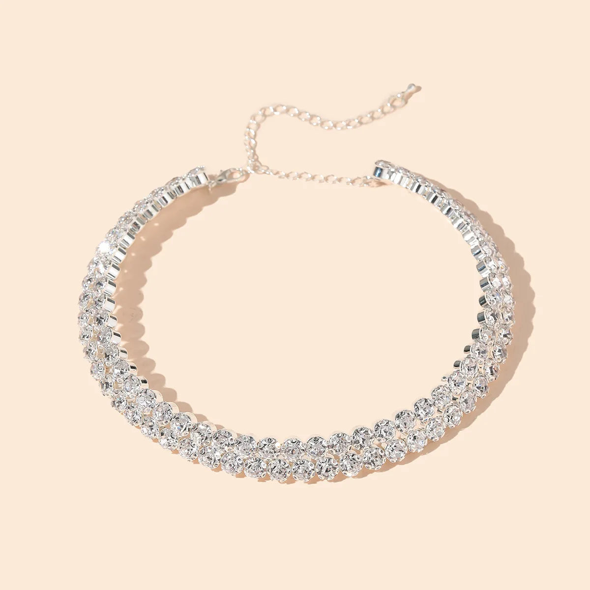 Classic silver choker necklace 