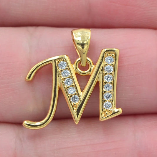 Gold color pendant letters 