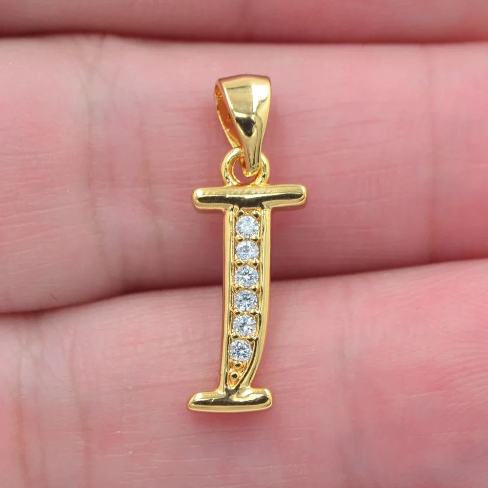 Gold color pendant letters 