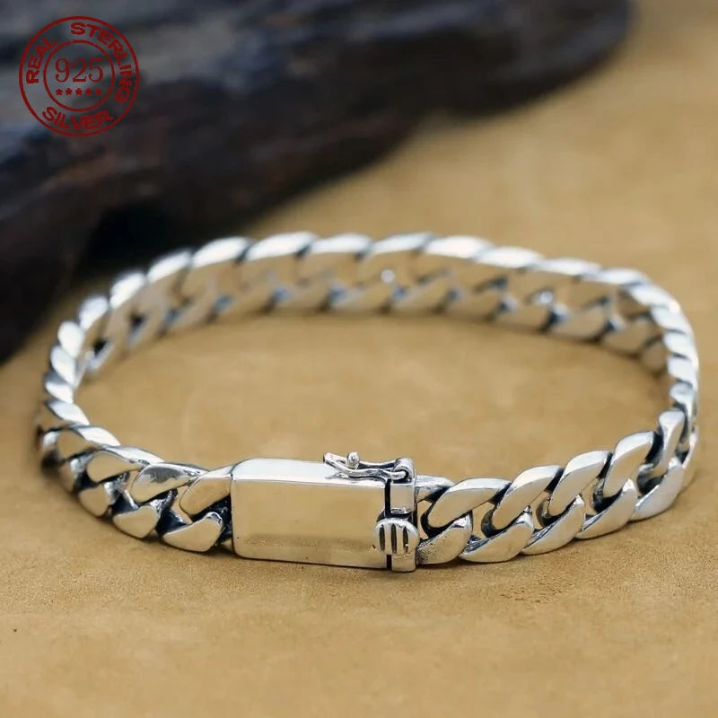 s925 sterling silver bracelet punk 