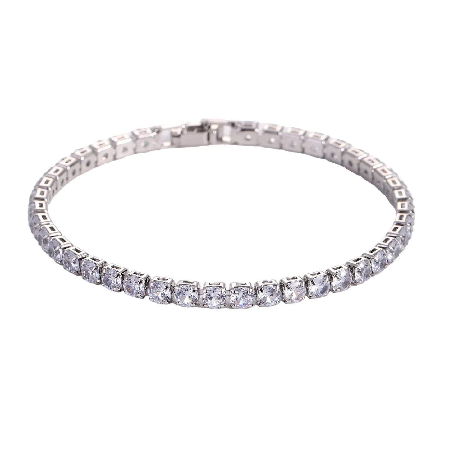 Silver zircon bracelet 