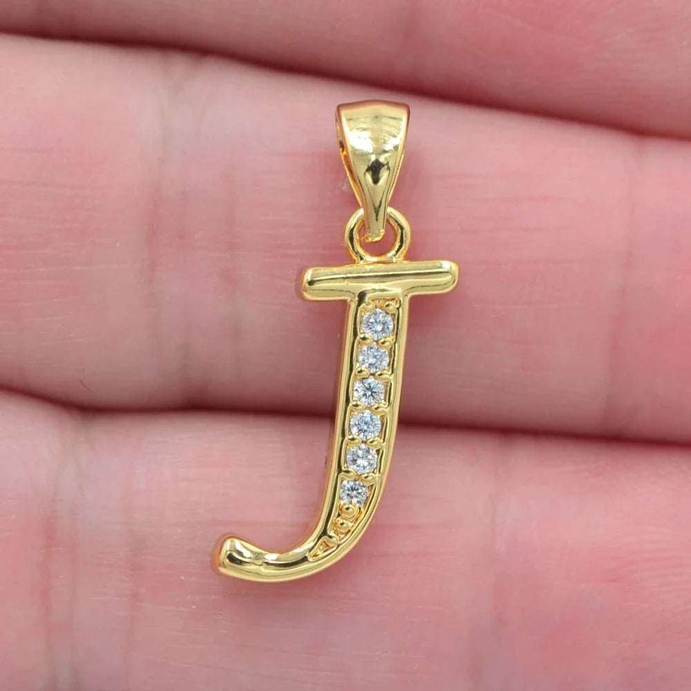 Gold color pendant letters 