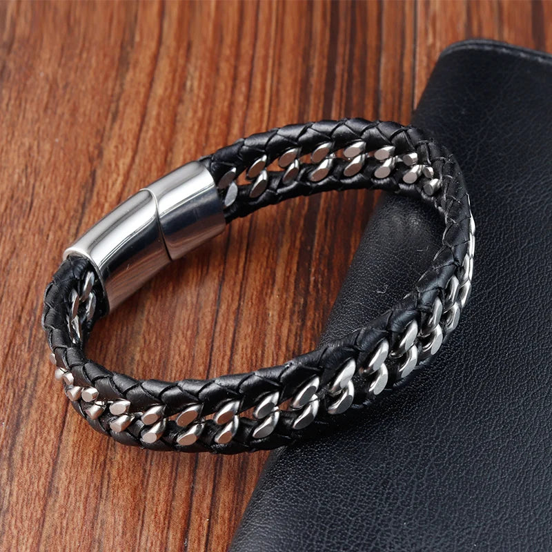 New Ireland Men's Leather Bracelet