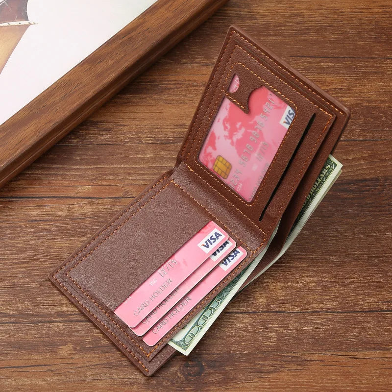 Small, compact, multi-purpose men's wallet 