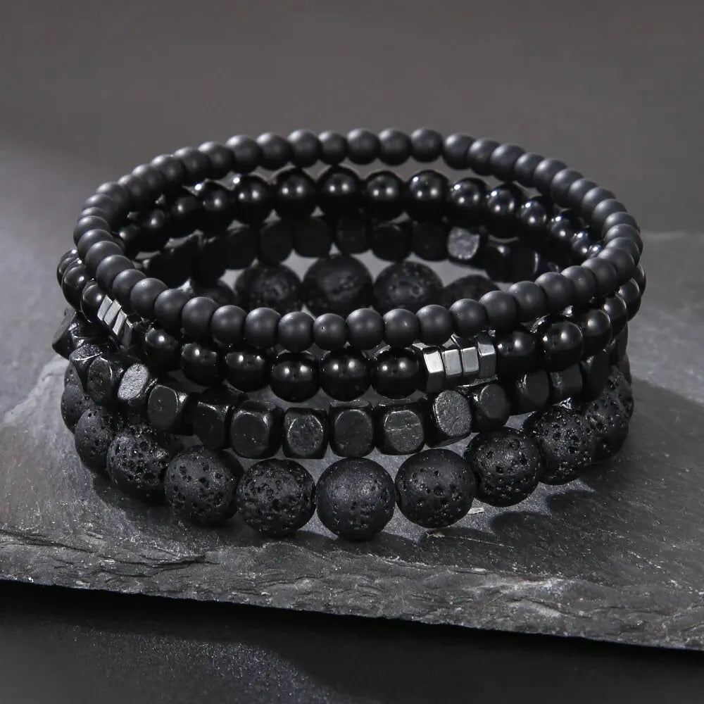 Classic beaded bracelet for men