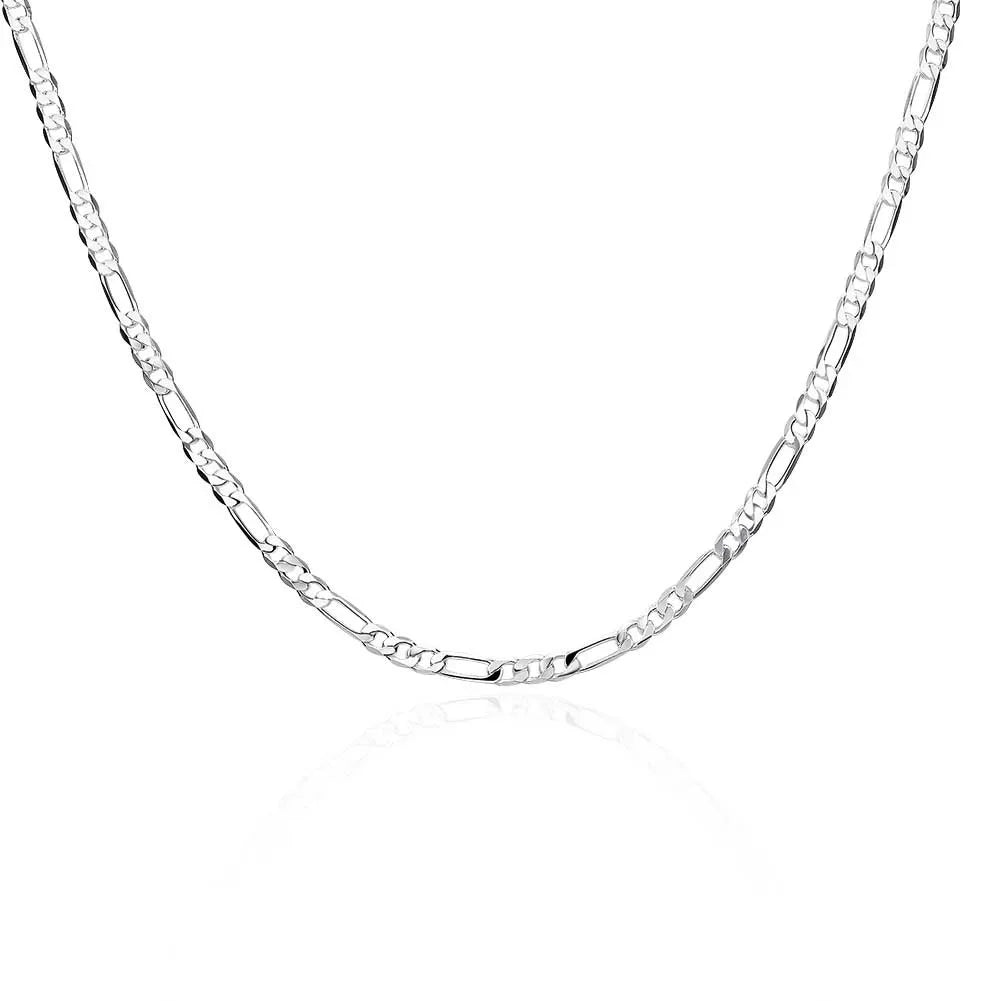 Long Figaro necklace 925 silver 