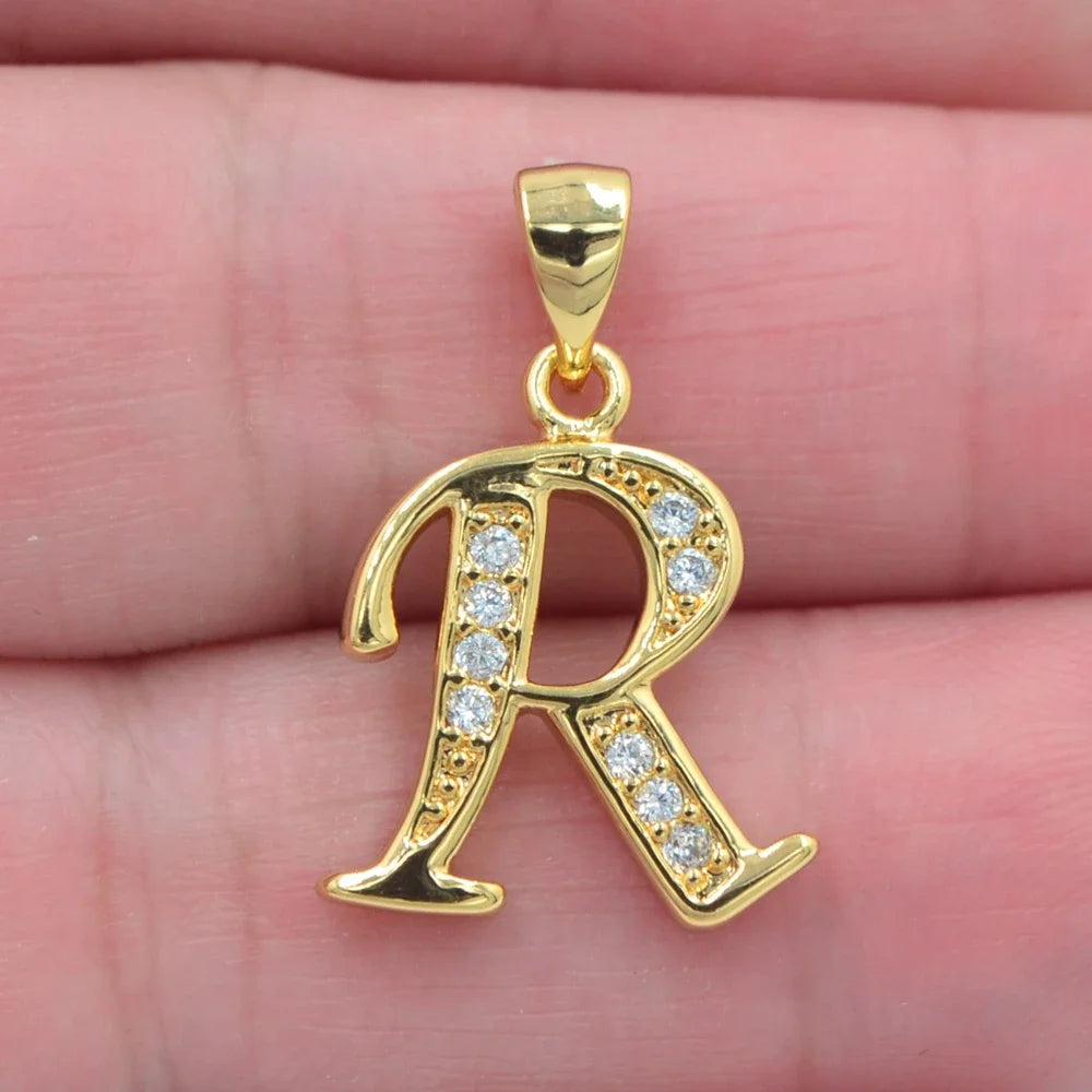 Gold color pendant letters 