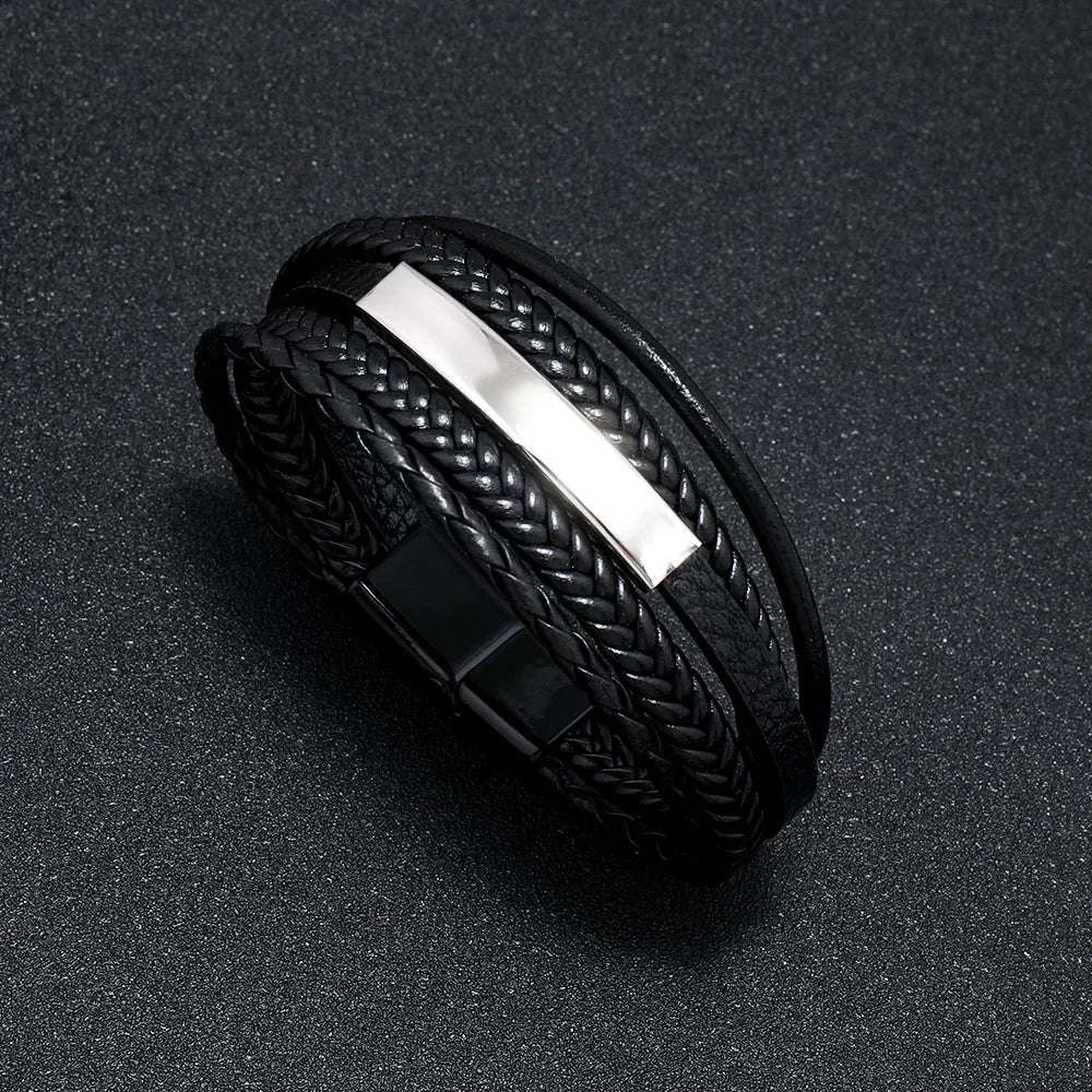 Trendy Multilayer Leather Bracelet 