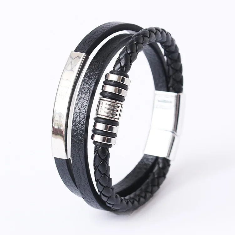 Trendy Multilayer Leather Bracelet 