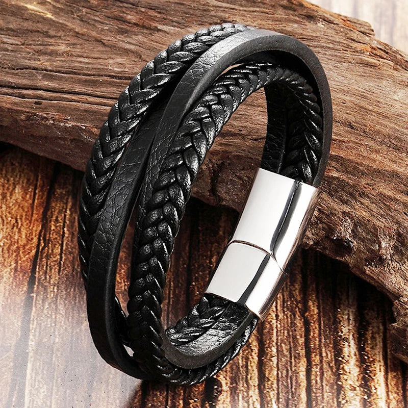 New Ireland Men's Leather Bracelet