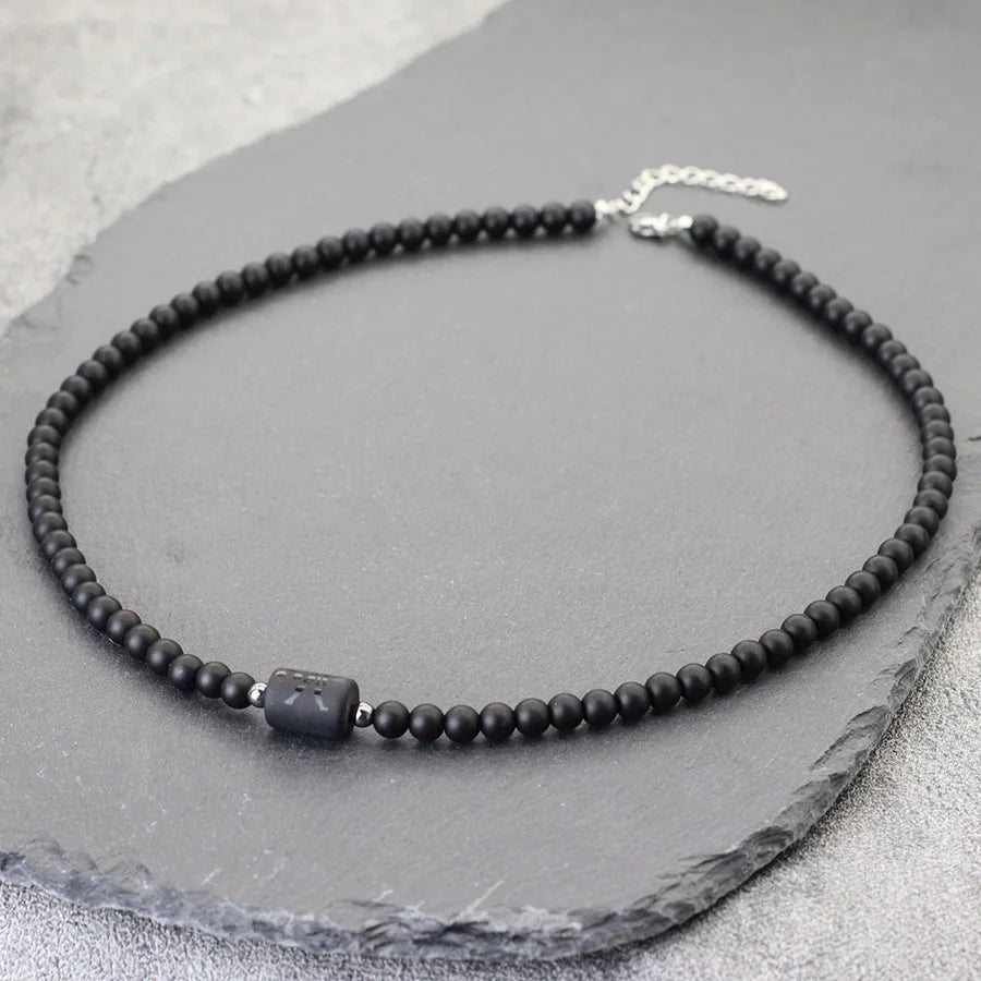 Abu Dhabi beaded necklace for men 