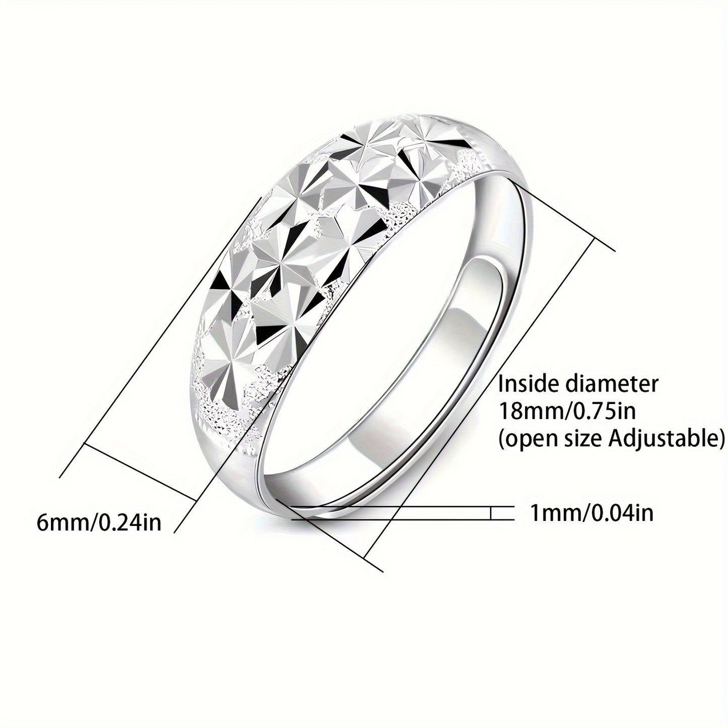 925 pure silver ring, adjustable ring size